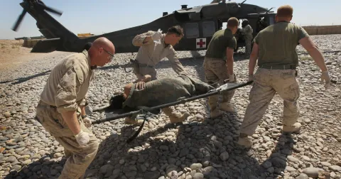 Medical evacuation of a prisoner of war